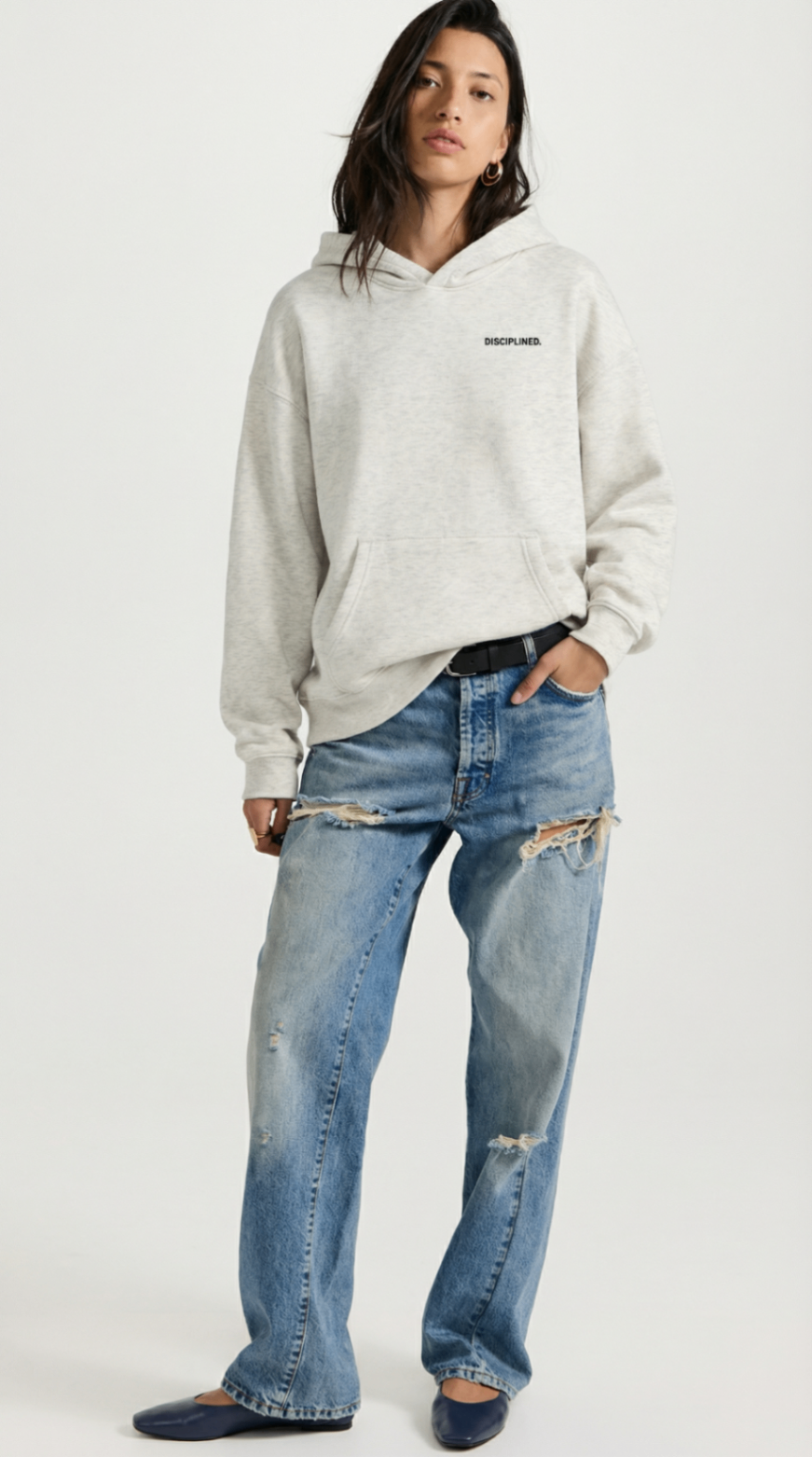 Oversize Fleeced Hoodie — krzy — alt view